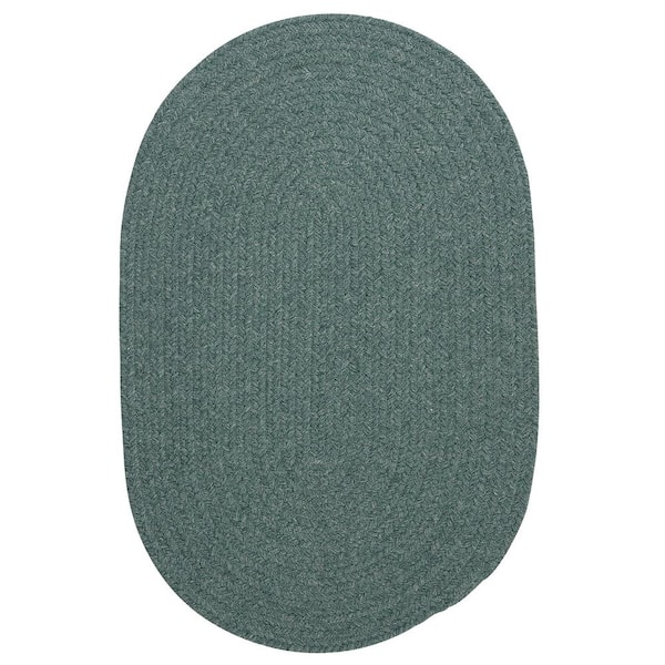 Home Decorators Collection Edward Teal 2 ft. x 6 ft. Braided Runner Rug