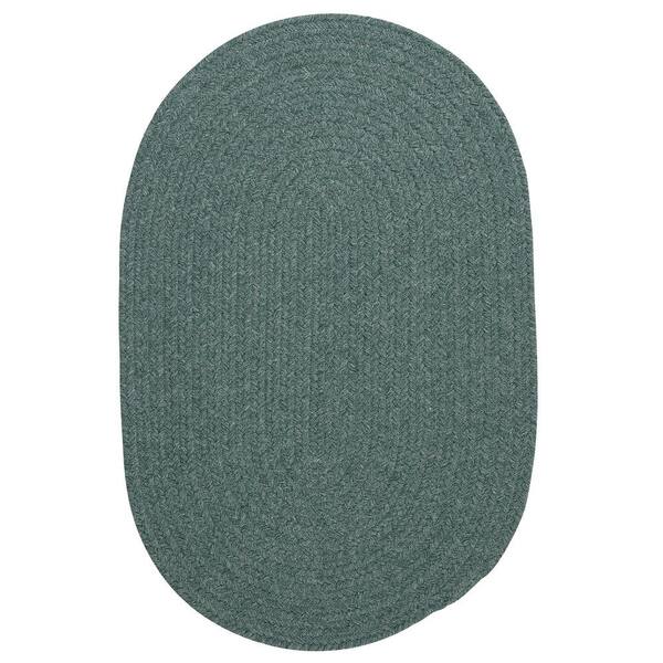 Home Decorators Collection Edward Teal 2 ft. x 10 ft. Braided Runner Rug
