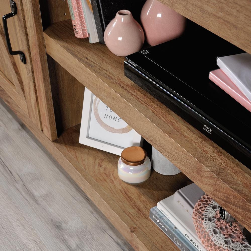Sindoori Mango Farmhouse TV Stand with Cabinets