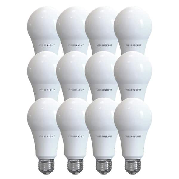 60-Watt Equivalent A19 E26 LED Light Bulbs Daylight 6500K (12-Pack)