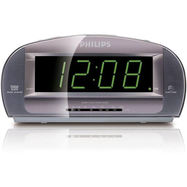 Philips Large Display Alarm Clock AM/FM Radio-DISCONTINUED