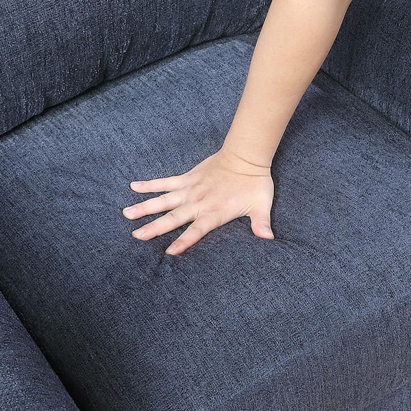 Lazzara Aleron 80.5 in W Flared Arm Chenille Fabric Rectangle 2