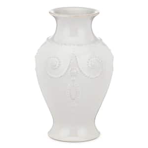 French Perle 8 in. White Vase