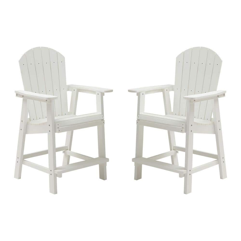 ITOPFOX White Weather Resistant Plastic Adirondack Chair Wood   Plastic Adirondack Chairs H2sa04 3ot115 64 1000 