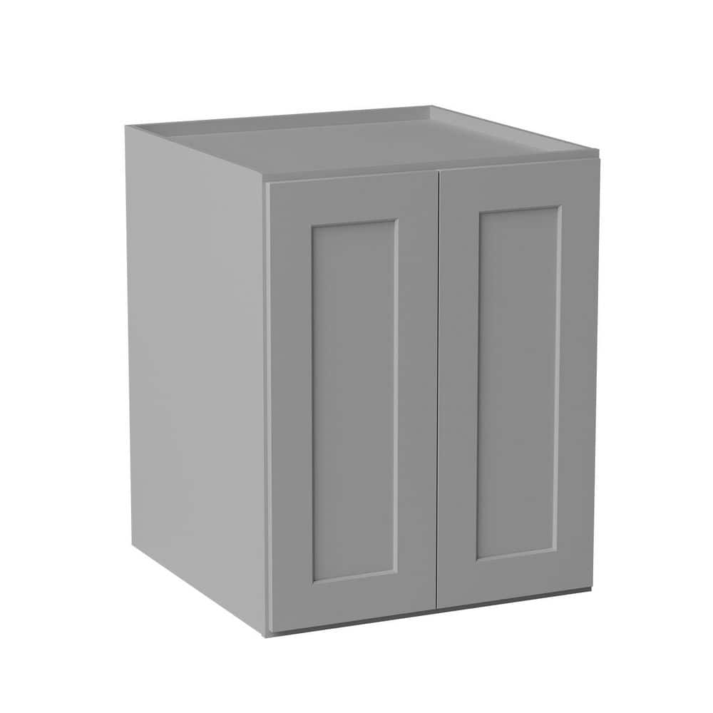 24 in. W x 24 in. D x 30 in. H Ready to Assemble Solid Wood Shaker Pantry Kitchen Cabinet in Light Grey price history on PriceWatchPro