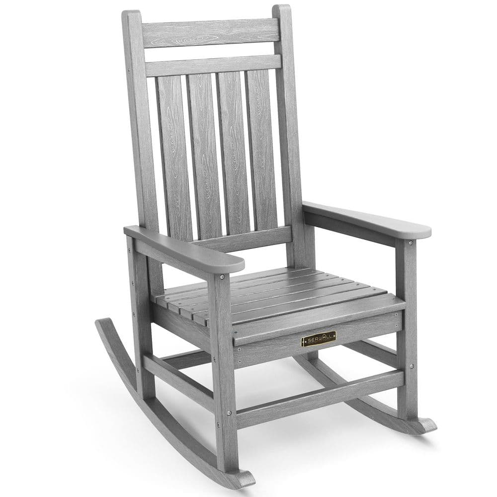 HDPE Space Gray Plastic Adirondack Rocking Chair (1-Pack) price history on PriceWatchPro