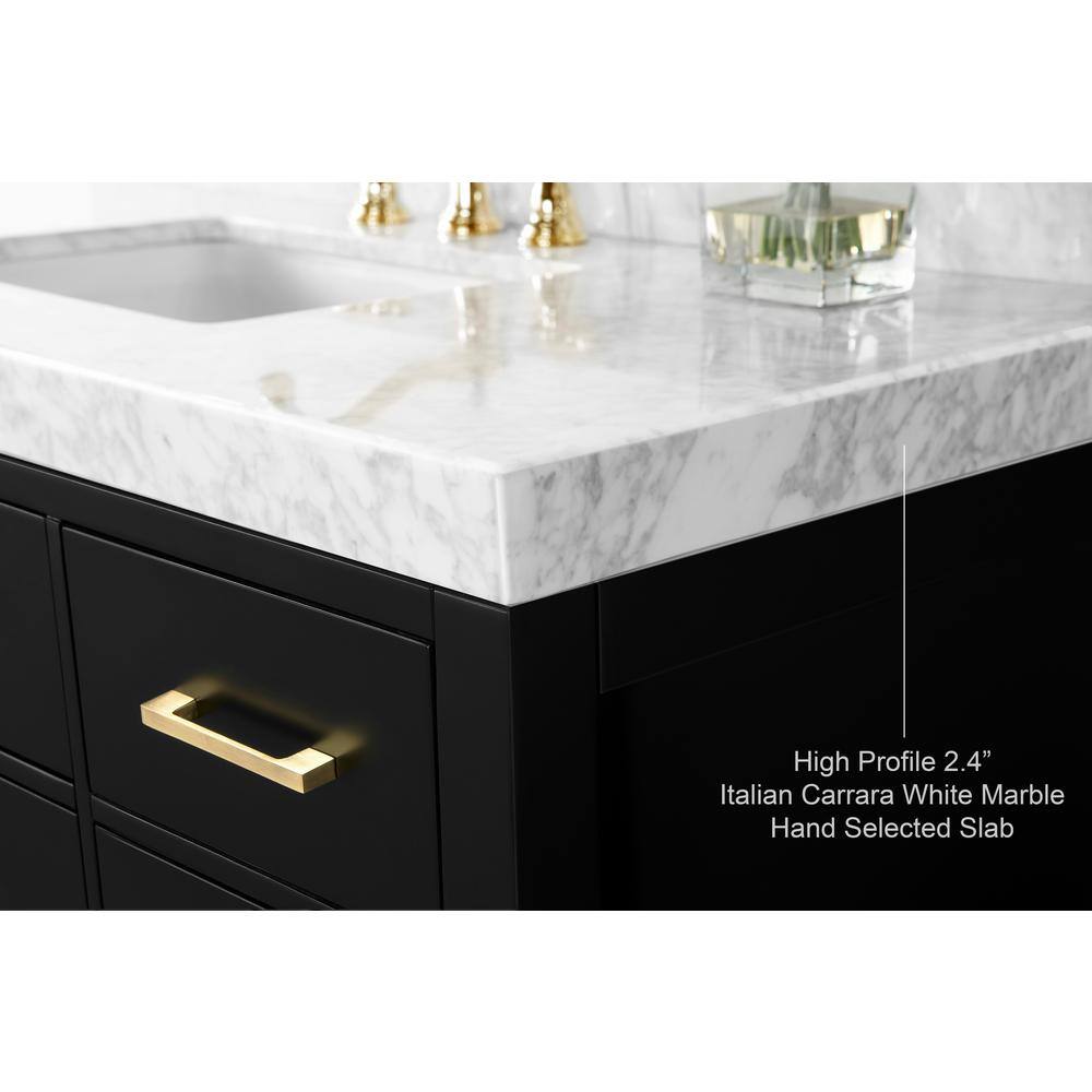 Elizabeth 72" Black Onyx Double Freestanding Bath Vanity Set