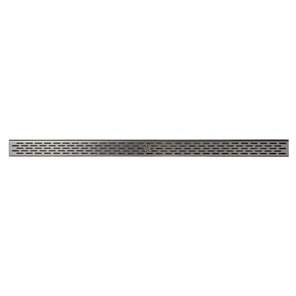47" Stainless Steel Linear Shower Drain with Groove Holes