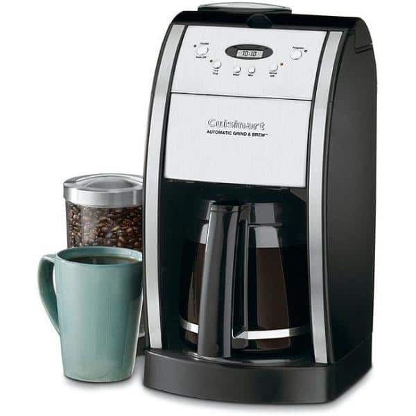 Cuisinart 12-Cup Automatic Grind and Brew Coffee Maker in Black