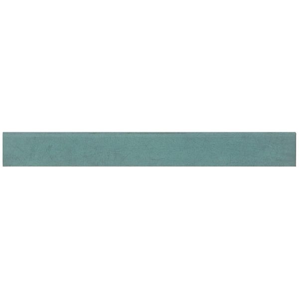 Ivy Hill Tile Forge Emerald Green 2.83 in. x 23.62 in. Matte Porcelain Floor and Wall Bullnose Tile Trim