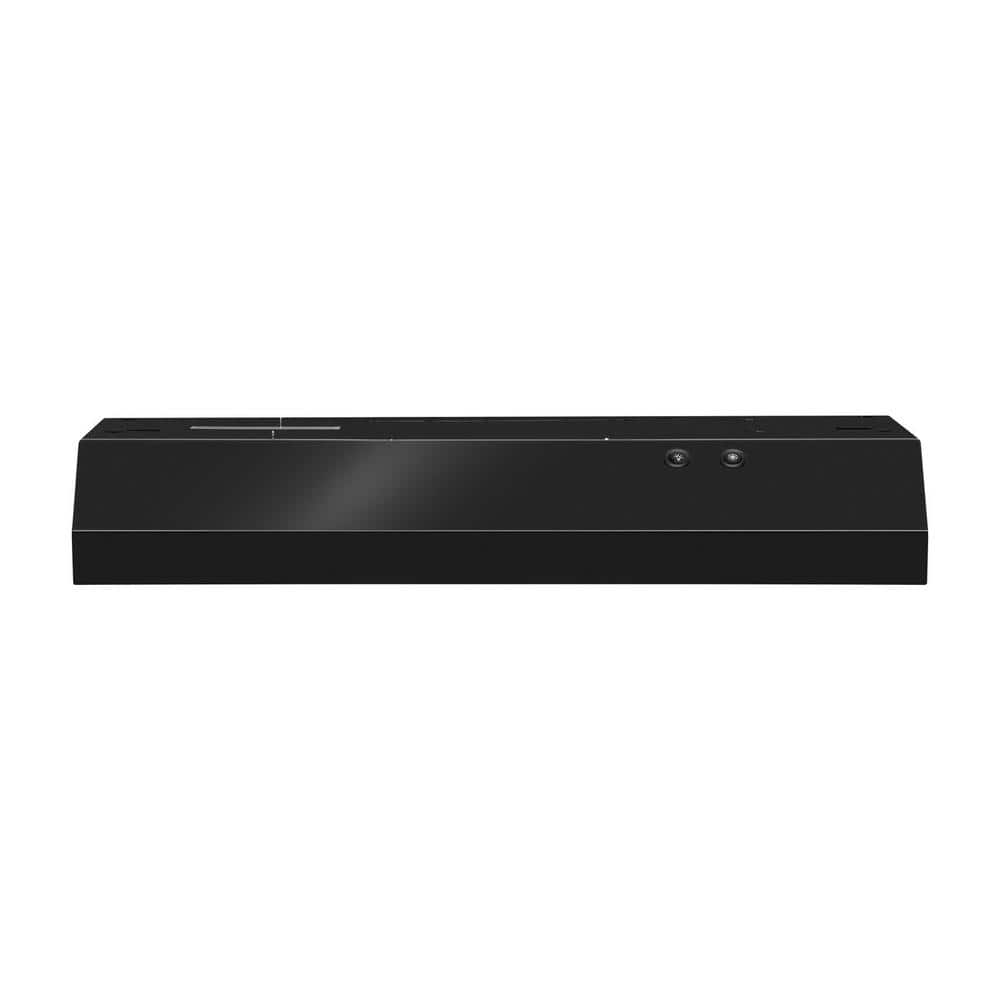 30 in. Under Cabinet Range Hood with LED Light in Black