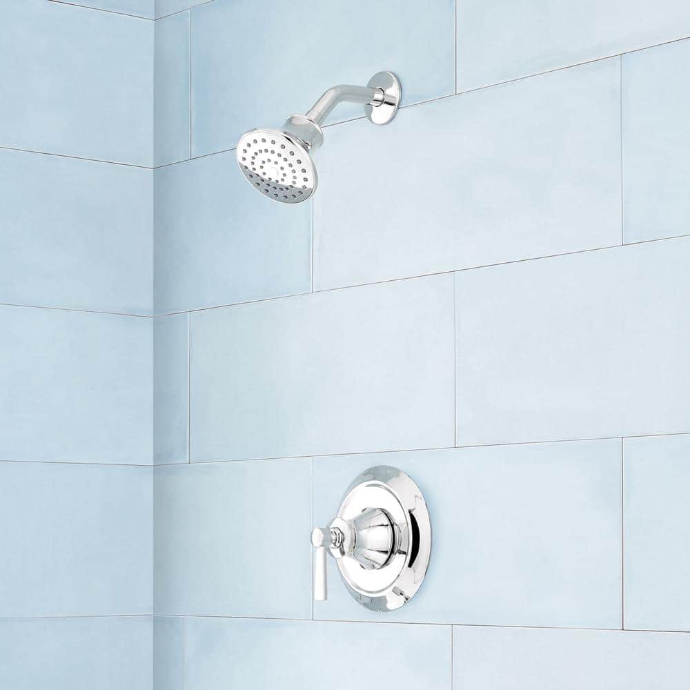 Chrome Wall Mounted Pressure Balance Shower Set