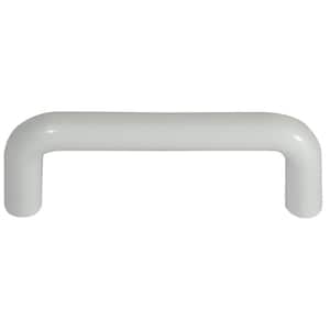 Plastics 3-3/4 in. Center-to-Center White Bar Pull Cabinet Pull 34942 (25-Pack)