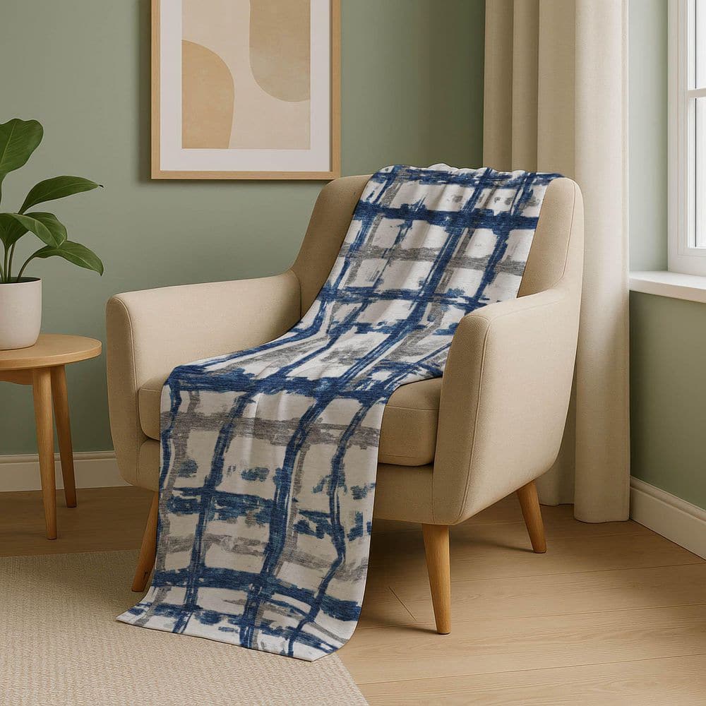 Premium Machine Washable ASB745 Navy 50 in. x 70 in. Sherpa Throw Blanket price history on PriceWatchPro
