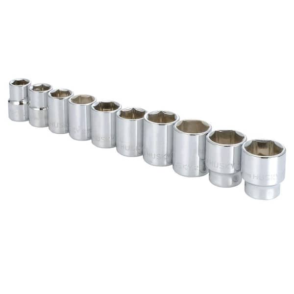 Husky 3/8 in. Drive Metric Socket Set (10-Piece) 44503 - The Home