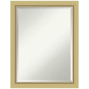 Medium Rectangle Glossy Gold Metallic Beveled Glass Modern Mirror (27.5 in. H x 21.5 in. W)