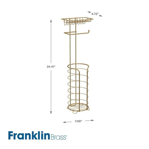 Franklin Brass 47664-BB Free Standing Toilet Paper Holder Finish: Brushed Gold