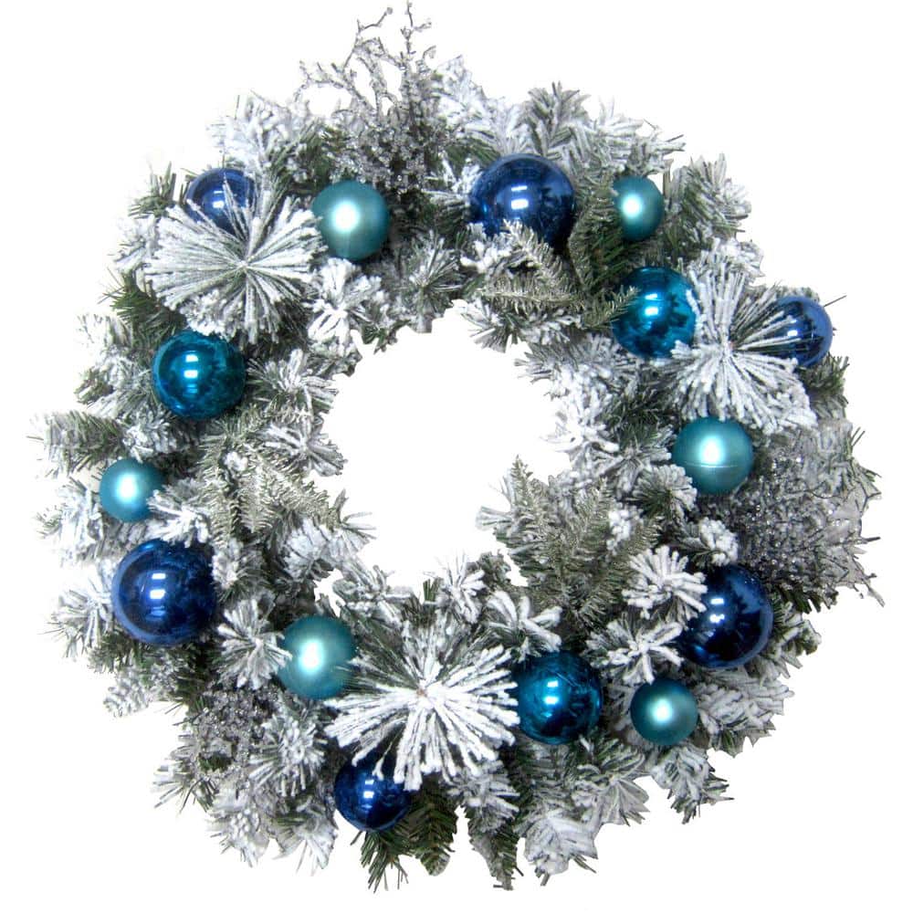 large blue and white wreath in Oxnard, CA
