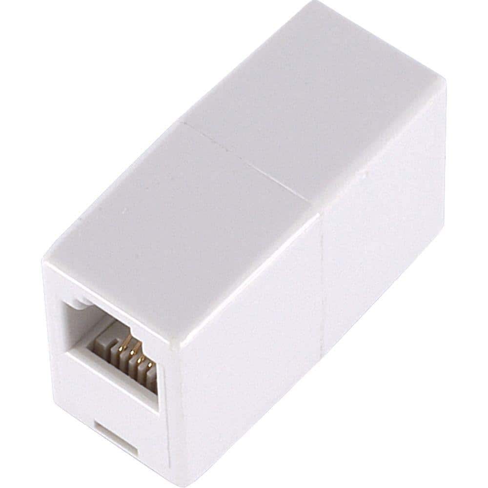 4-Conductor In-Line Coupler, White