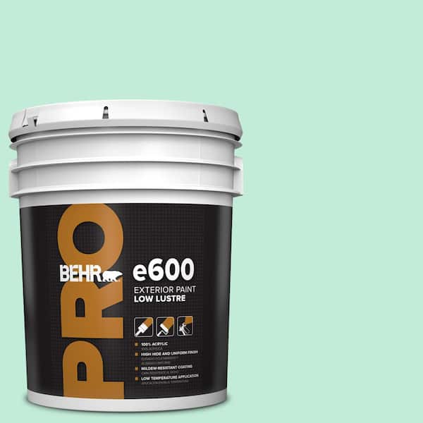 BEHR PRO 5 gal. #470A-2 Seafoam Pearl Low Luster Exterior Paint