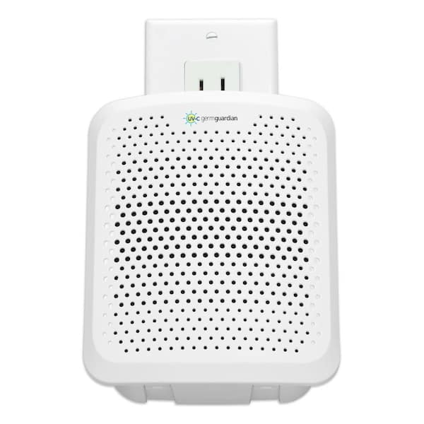 Allergen Filter Pluggable Air Purifier 7 in. White for Home with UV-C, Nightlight, Allergens, Dust, Pollen, Pet Dander