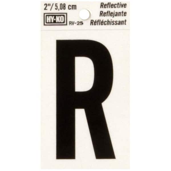 HY-KO 2 in. Vinyl Reflective Letter R