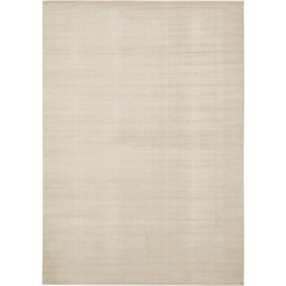 Unique Loom Williamsburg Solid Beige 7' 0 x 10' 0 Area Rug 3129872 ...