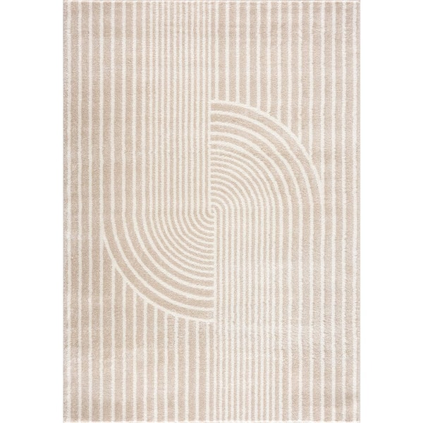 Abani Home Abani Rugs Nuevo NUE150A Cream/Beige Arch Pattern Knot Area ...