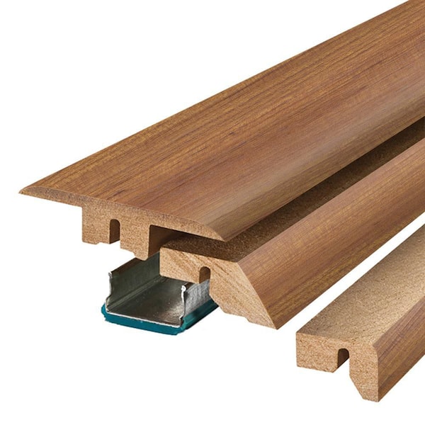 Arlington 0.75 in. T x 2.37 in. W x 78.7 in. L Textured Wood Look Laminate Moulding/Trim 4-in-1 Molding