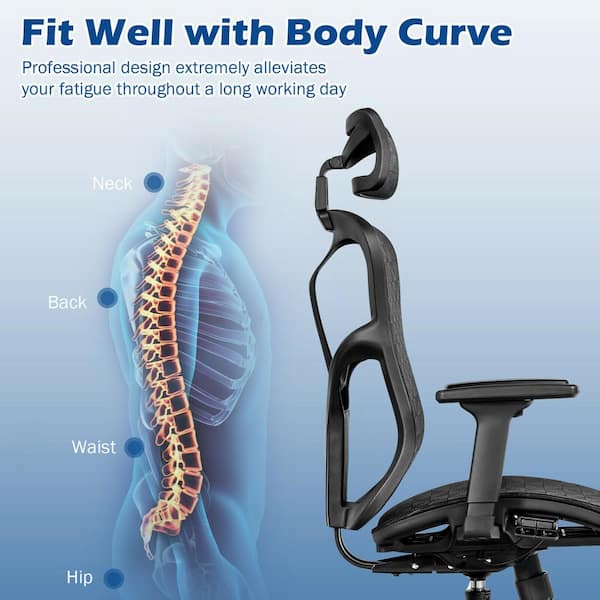 Positioning chair with headrest and lateral support BodyMap® AC