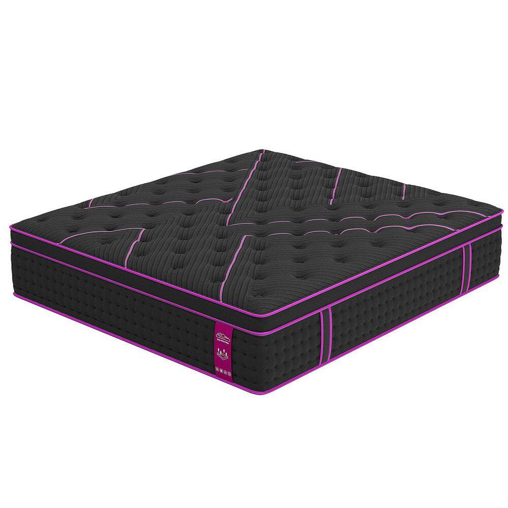 Full Medium Firm Cooling Memory Foam Hybrid Individually Wrapped Innerspring Euro Top 14 in. Bed-in-a-Box Mattress price history on PriceWatchPro