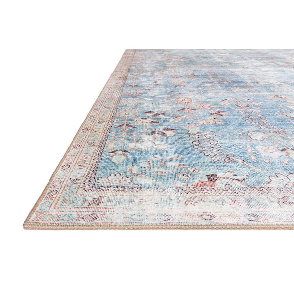 Wynter Teal/Multi 2 ft. 6 in. x 7 ft. 6 in. Oriental Printed Runner Rug