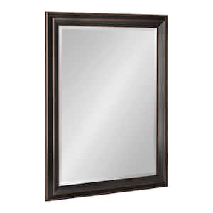 Whitley 22.00 in. W x 28.00 in. H Bronze Rectangle Transitional Framed Decorative Wall Mirror