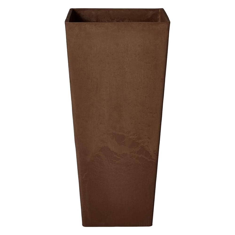 Eco-Modern 10 Gallon Chocolate Square Planter for Indoor & Outdoor