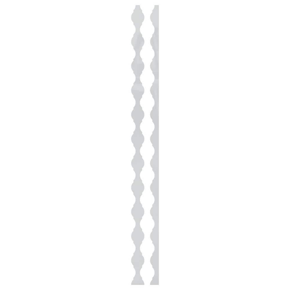 Casablanca 0.125 in. T x 0.2 ft. W x 4 ft. L White Acrylic Resin Decorative Wall Paneling 31-Pack price history on PriceWatchPro