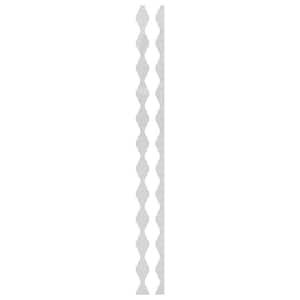 Casablanca 0.125 in. T x 0.2 ft. W x 4 ft. L White Acrylic Resin Decorative Wall Paneling 31-Pack