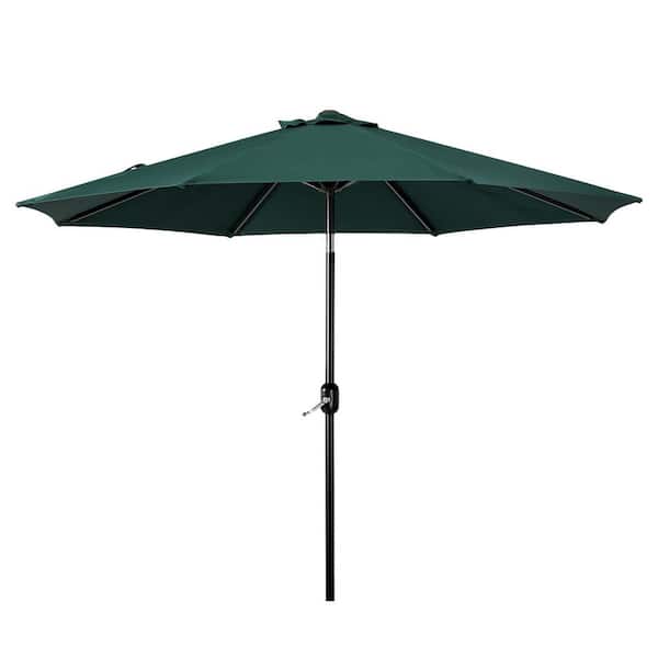 WESTIN OUTDOOR Tristen 9 ft. Aluminum Tilt Patio Umbrella in Dark Green