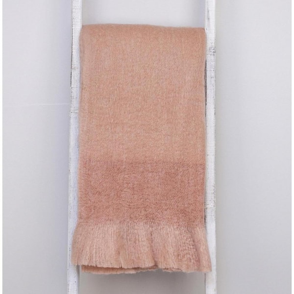 Bare Home Faux Fur Blanket - 60 x 80 - Ultra Soft Fleece - Oversized,  Ombre Stripe