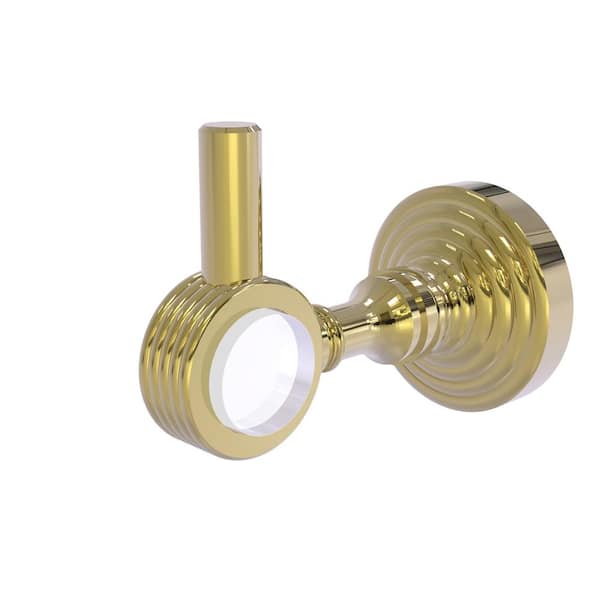 Allied Brass Pacific Grove Collection J-Hook Robe/Towel Hook with Groovy Accents in Venetian Bronze