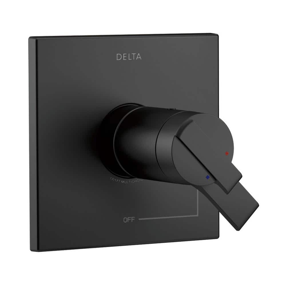 Ara TempAssure 1-Handle Wall-Mount Volume and Temperature Control Valve Trim Kit in Matte Black (Valve Not Included) price history on PriceWatchPro