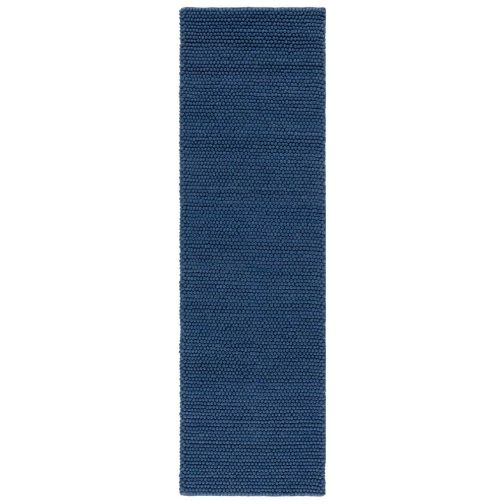 SAFAVIEH Natura Navy Blue 2 ft. x 10 ft. Gradient Runner Rug NAT620M ...
