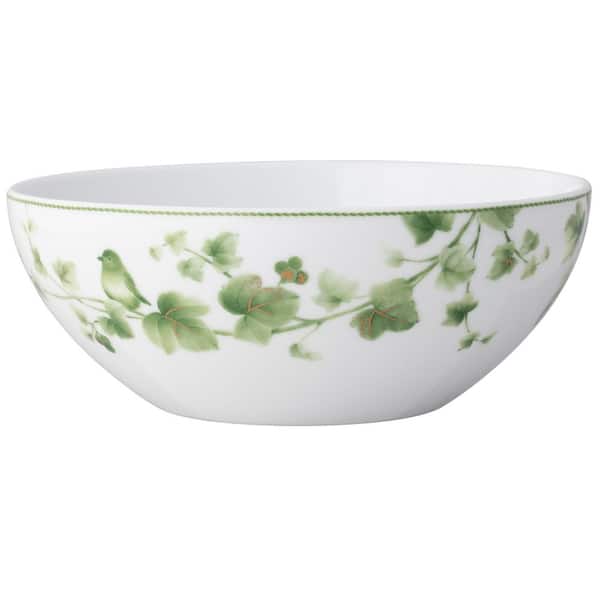 Noritake Ivy Whisper 68 fl oz., 9 in. Porcelain (Green) Serving Bowl