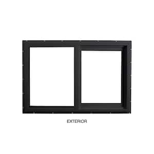 59.5 in. x 47.5 in. Select Series Left Hand Horizontal Sliding Vinyl Bronze Window with HPSC Glass and Screen Included