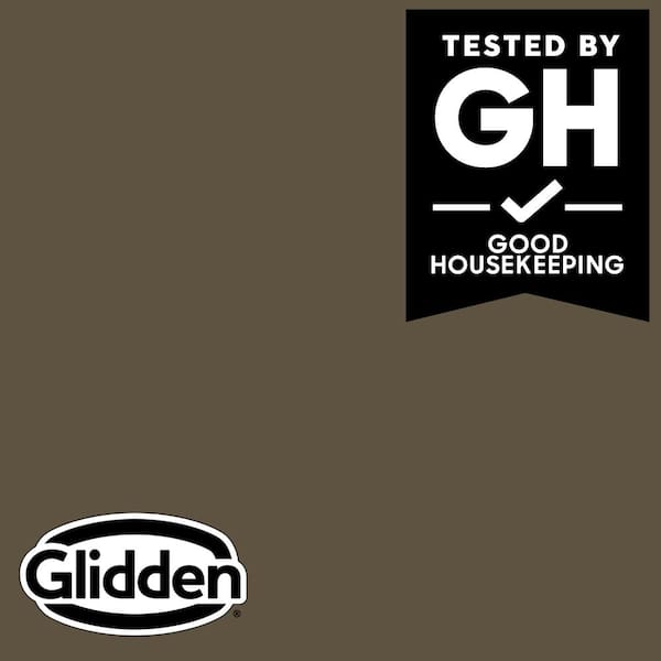 Glidden Premium 1 gal. PPG1024-7 Friar's Brown Semi-Gloss Interior Latex Paint