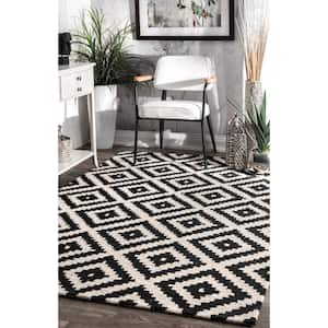 Kellee Contemporary Black 10 ft. x 14 ft. Area Rug
