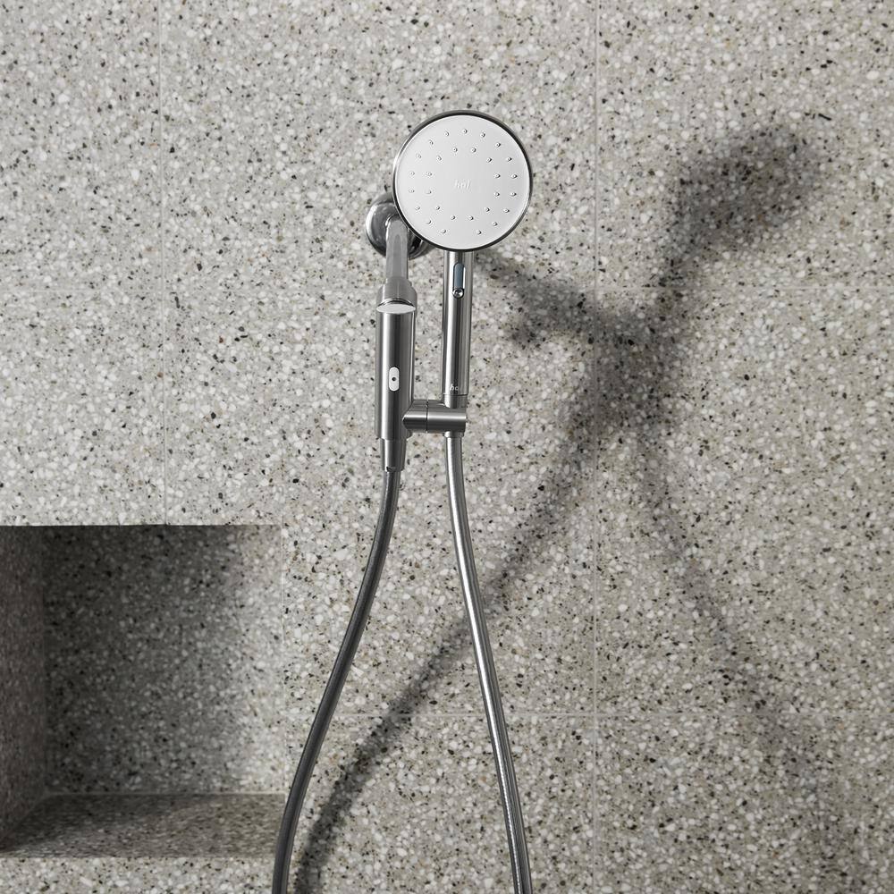 Stainless Steel Smart Handheld Showerhead with Bluetooth Speaker