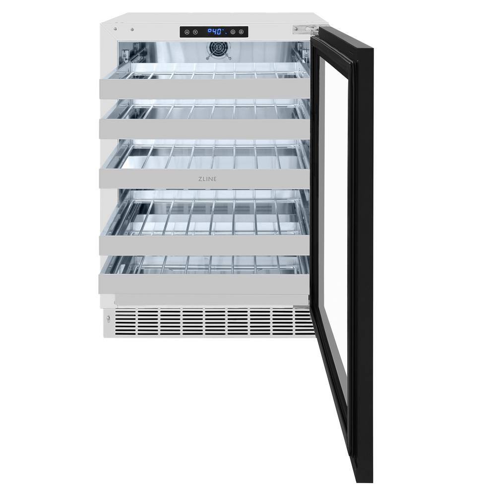 24-Inch Dual Zone Wine Cooler with Champagne Bronze Handle