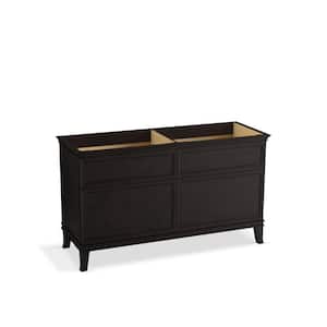 Artifacts 60 in. W x 21.89 in. D x 34.49 in. H Bath Vanity Cabinet without Top in Carbon Oak