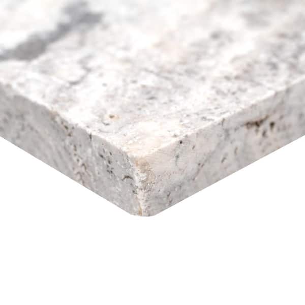 MSI Silver 2 cm. x 16 in. x 16 in.Tumbled Travertine Paver Tile (11.78 sq. ft.)