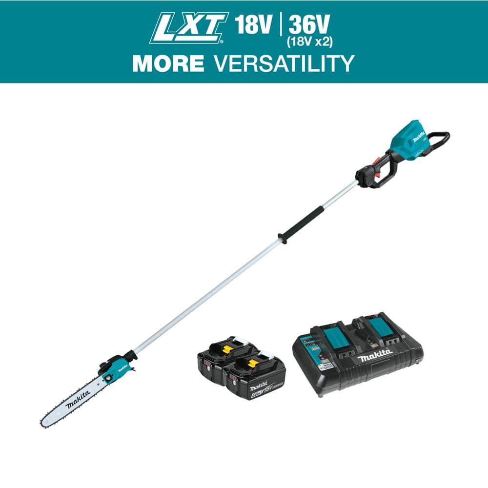 LXT 18V X2 (36V) Lithium-Ion Brushless Cordless 10 in. Pole Saw Kit, 8 ft. L (5.0 Ah) -  Makita, XAU01PTB